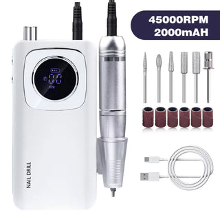 Professional Cordless Nail Drill 45000 RMP