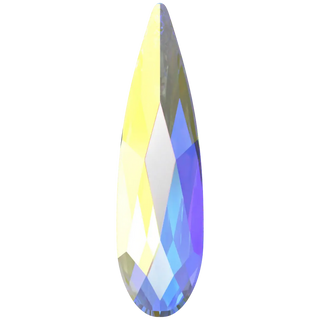 Swarovski Flat Back Crystals Non Hotfix Raindrop (2304) Crystal AB
