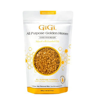 GiGi Hard Wax Beads “Golden All Purpose Formula” + Essential Oils 14oz