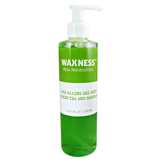WAXNESS PRE WAXING GEL WITH GREEN TEA AND CAMPHOR 8.45 FL OZ / 250 ML