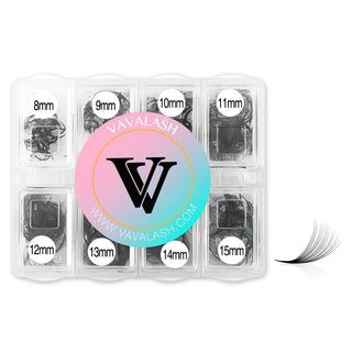 Vavalash Handmade Premade Loose Fans 8-15MM Mixed Length (600 Fans) SC