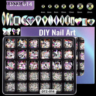 Nail Rhinestones 30 Grid Pack