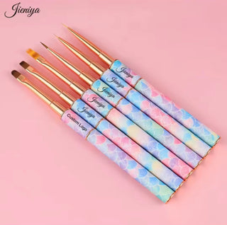 Mermaid Art Brush 6pc Set