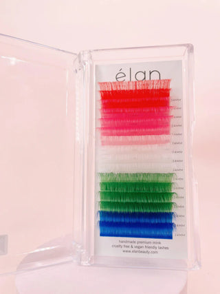 ELAN MIX COLORS 0.03D cashmere mink lashes