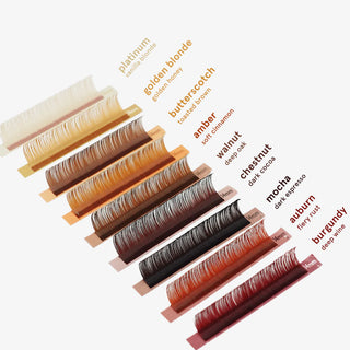elan “NUE Collection” Shade Color Matching Color Lashes