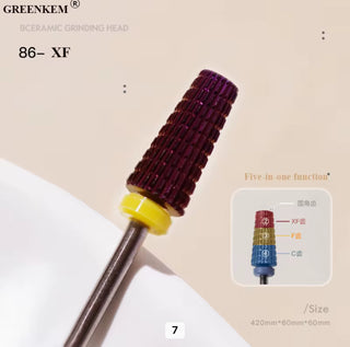 Purple 5 in 1 Nail Drill Bit