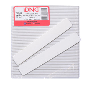 DND ZEBRA 100/100 Nail File Pack 50Ct.