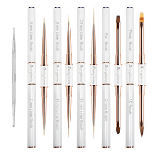 Nail Art Brush Double Ended 5pc