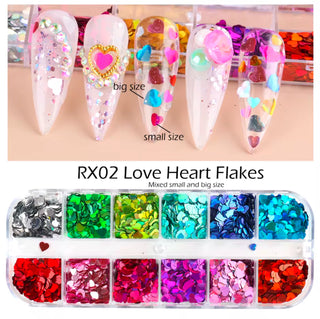Heart Nail Decals