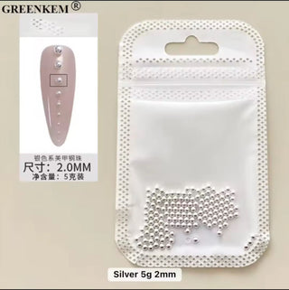 Metal Caviar Beads