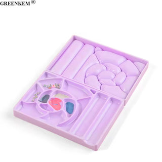 Multi Grid Plastic Nail Palette