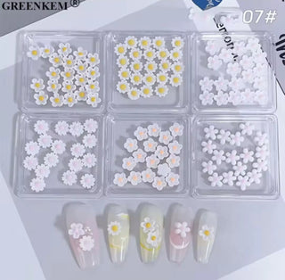 Assorted Flower Nail Charm Packs