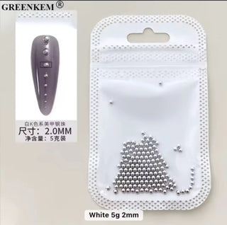 Metal Caviar Beads