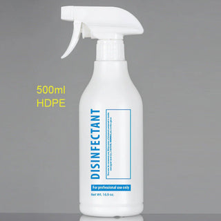 Cre8tion Empty Plastic White Bottle with Trigger Sprayer 500ml/16.9oz