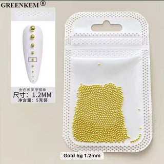 Metal Caviar Beads