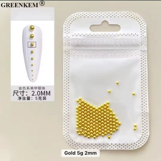 Metal Caviar Beads