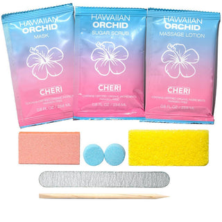 Cheri - 8 in 1 Pedicure Packets Hawaiian Orchid