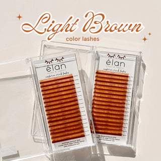 Elan Light Brown Lash Extensions