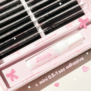 elan Lovely YY lashes + 1 mini lash glue 0.05 CC