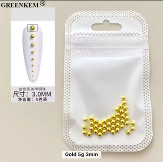 Metal Caviar Beads