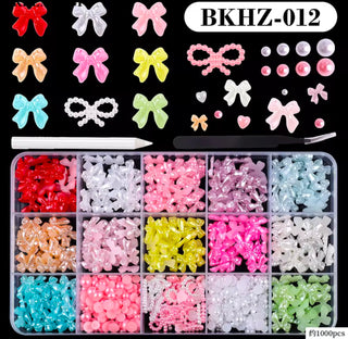 Assorted Nail Charms 15 Grid 1000-1700pc