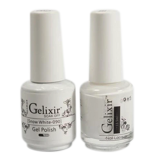Gelixir Gel Nail Polish Matching Duo - Snow White 090