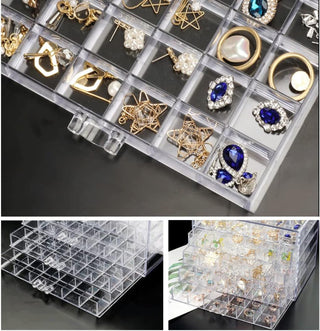 Clear 120 Grid Storage Box