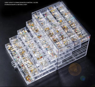 Clear 120 Grid Storage Box