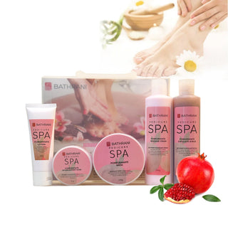 BATHRANI Pedicure 5 Step Set “Pomegranate Scent”