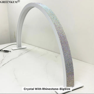 Elevate your nail art experience with our Half Moon LED Desk Light featuring sparkling diamonds. Illuminate your workspace in style and precision, ensuring flawless manicures every time. Shop now for the perfect blend of functionality and elegance!