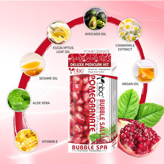 NBC Beautilab Deluxe Pedicure Kit “Pomegranate “