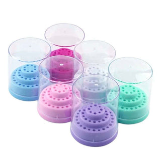 Round Drill Bit Holder with Lid
