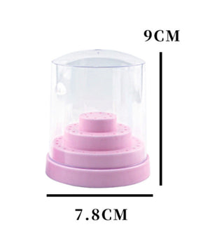 Large Round Drill Bit Case With Lid