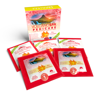 Volcano Spa “Raspberry & Plum” Eruption Pedicure 6 Step Kit