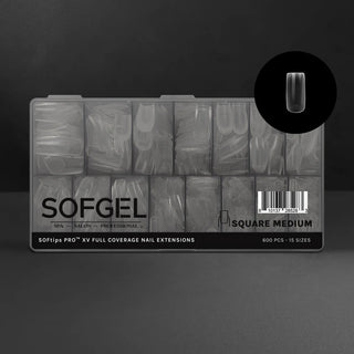 SOFGEL SOFTIPS PRO™ XV - Sculpted Standard Square Medium