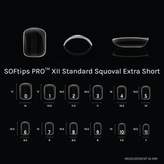 SOFGEL SOFTIPS PRO™ XII - Standard Squoval Extra Short