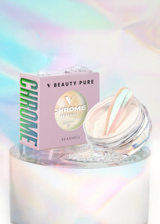 V BEAUTY PURE CHROME POWDER - SEASHELL
