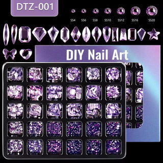 Nail Rhinestones 30 Grid Pack