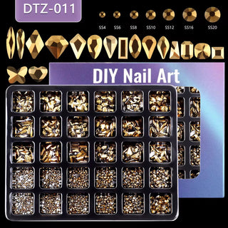 Nail Rhinestones 30 Grid Pack