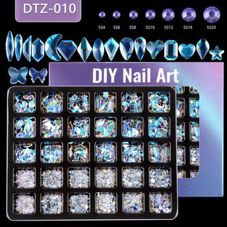 Nail Rhinestones 30 Grid Pack