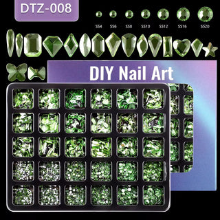 Nail Rhinestones 30 Grid Pack