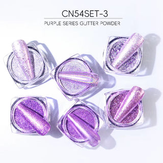 Chrome Glitters Nail Art