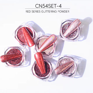 Chrome Glitters Nail Art