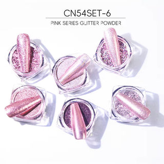 Chrome Glitters Nail Art