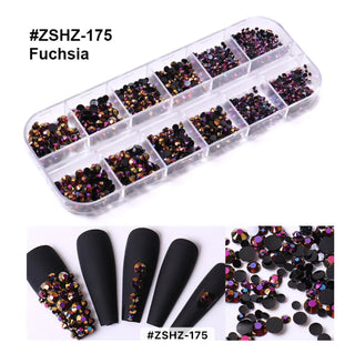 Flat Back 12 Grid Rhinestones