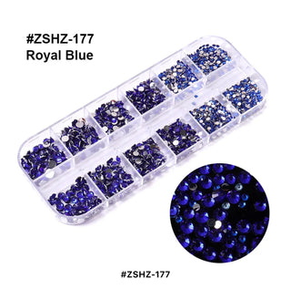 Flat Back 12 Grid Rhinestones