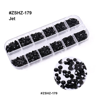 Flat Back 12 Grid Rhinestones