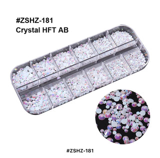 Flat Back 12 Grid Rhinestones