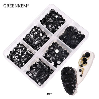 Flat Back Muti Size Nail Rhinestones