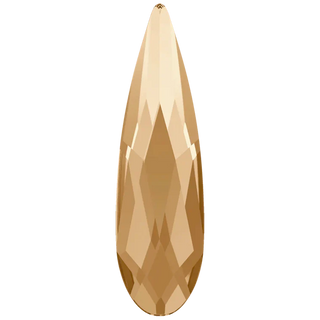 Swarovski Flat Back Crystals Non Hotfix Raindrop (2304) Crystal Golden Shadow